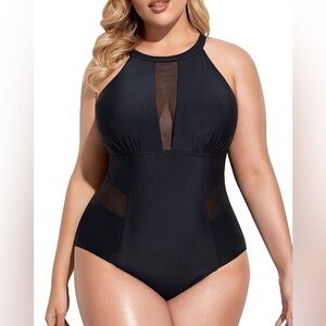 Mesh Cut Out Swimsuit